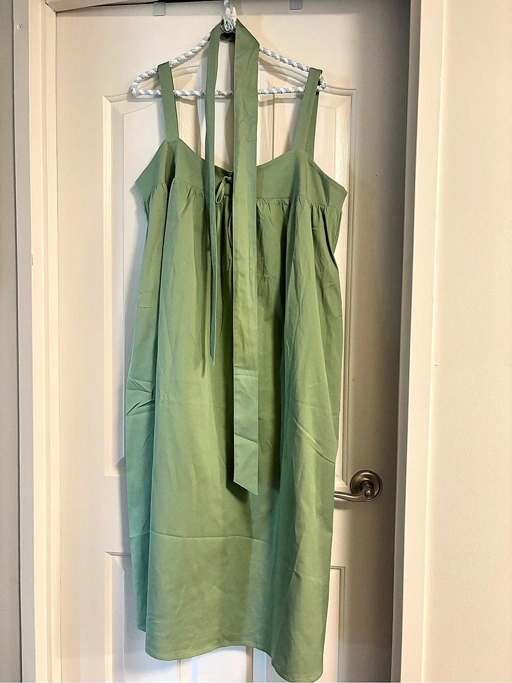 Smash & Tess Zoe Sleeveless Midi Dress in Green Size Large